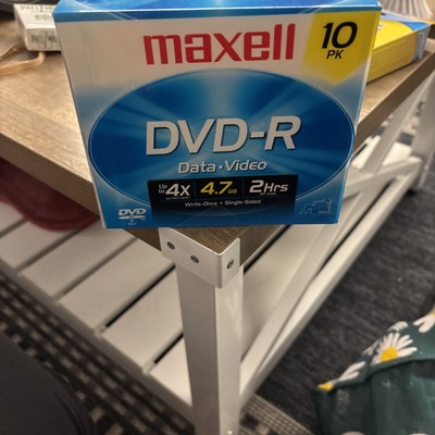 Maxell DVD-R Data Video 10 Pack New Sealed (A3) UPC 025215625800