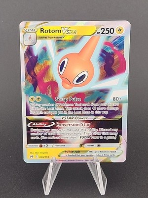 Pokemon Rotom VSTAR 046/159 Sword & Shield Crown Zenith Ultra Rare Holo E