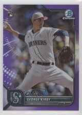 2022 Bowman Chrome Purple Refractor 140/250 George Kirby #34 0fz3