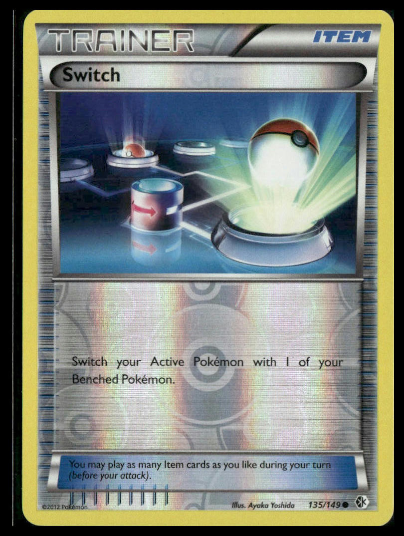 Switch #104/114 Reverse Holo Black and White Pokemon NM