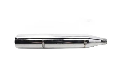 Silencieux De Moto Slip-On Universel En Chrom Pour Harley Davidson Catalyseur - Photo 1/4