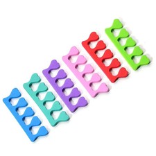 2X Pedicure Toe Separators Nail Art Finger Separators Soft Foam Toe Stretcher