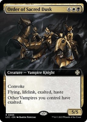 Order of Sacred Dusk (Extended Art) - Normal NM MTG Commander: The Lost Caver...