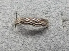 GRANDMA GRABE'S BEAUTIFUL VINTAGE STERLING SILVER 1.35G OPEN BACK RING SIZE 4