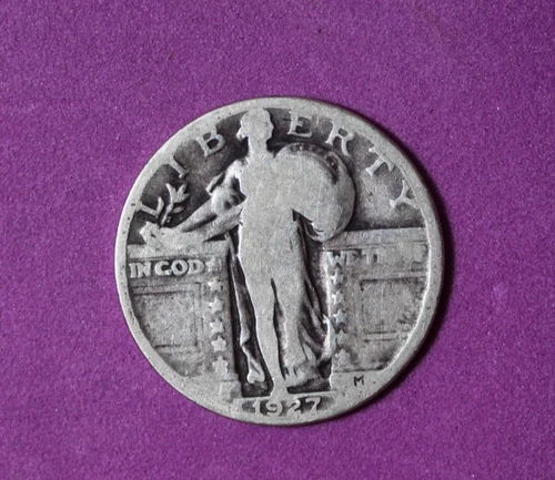 1927- Standing Liberty Silver Quarter #P33074