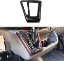 Carbon Style Central Control Gear Shift Panel Trim Cover For Ford Transit-150