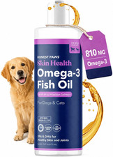 Salmon Oil for Dogs  Cats, Omega 3 Fish Oil for Skin