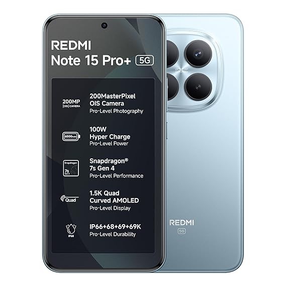 Xiaomi Redmi Note 15 Pro Plus 5G Unlocked | 6500mAh Battery |12GB