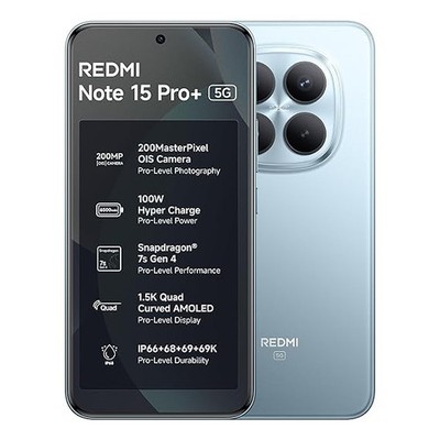 Xiaomi Redmi Note 15 Pro Plus 5G Unlocked | 6500mAh Battery |12GB RAM 512GB
