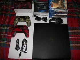 Sony PlayStation 4 Pro 1TB Console Bundle With 2 Controllers 12 Games Tested 🔥