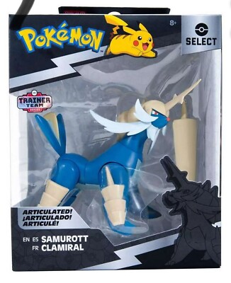 New Pokemon Select Trainer Team Series 4 Samurott Articulated Action Figure
