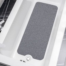 Non Slip Bathtub Mat 40 X 16 Inch Extra Long Bath Mat For Tub Soft Pvc Loofah Sh