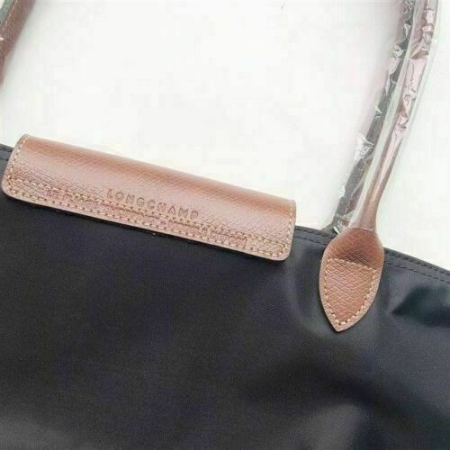 New Longchamp Le Pliage Tote Shoulder Bag Travel Nylon Handbag Large Navy Blue L - Picture 8 of 13