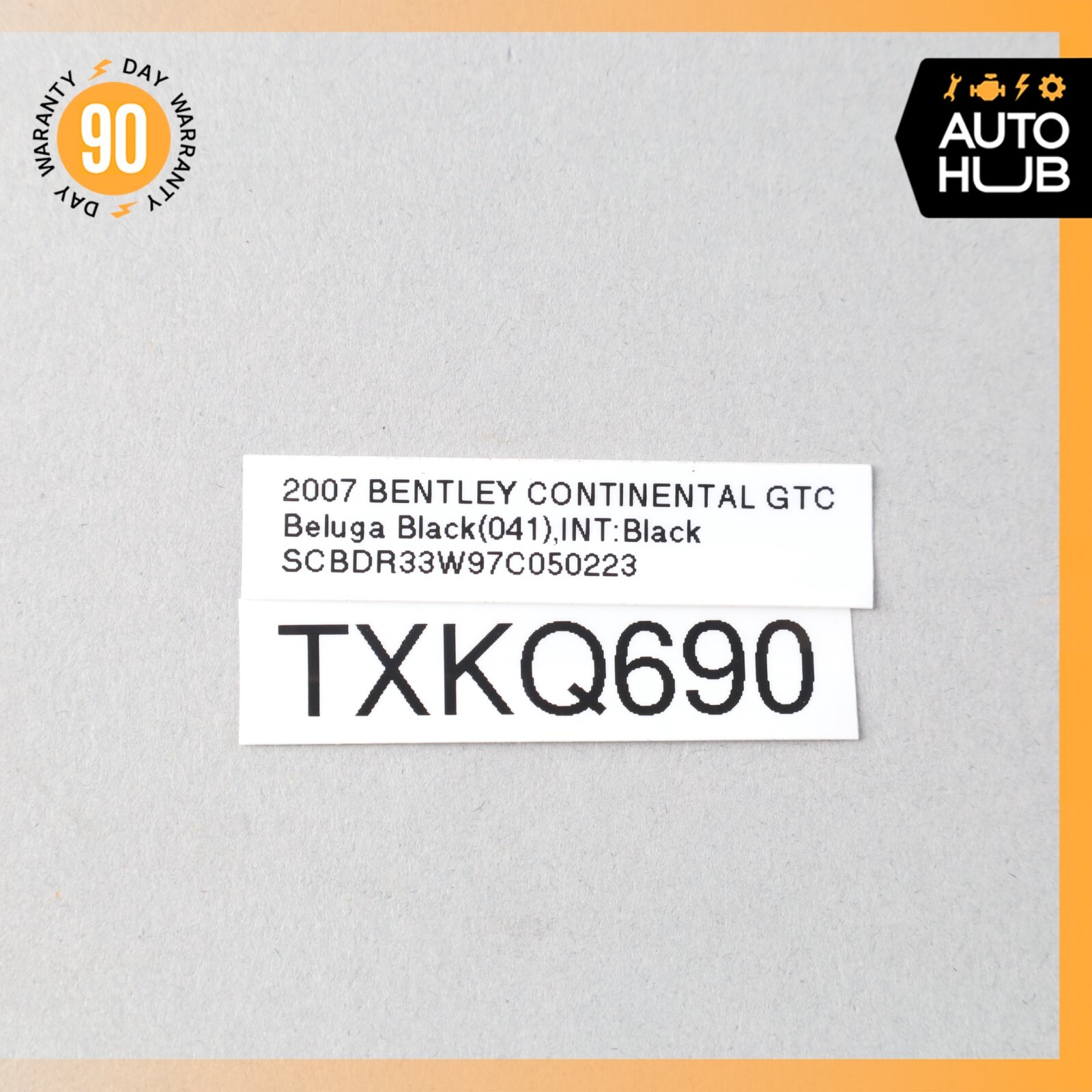 07-12 Bentley Continental GTC Convertible Trunk Lid Cover Seal Rubber OEM 62k