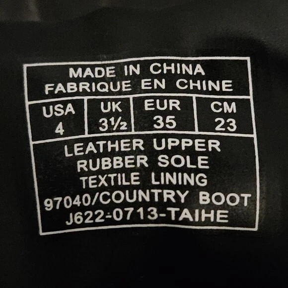 Polo Ralph Lauren Kids Boys Duck Boots Sz 4 Youth Brown Black Lace Up Rain Fall - Image 2 of 4