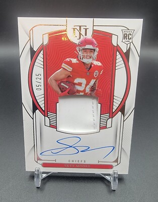 2022 National Treasures - SKYY MOORE - Rookie Gloves Signatures RPA 05/25!!!