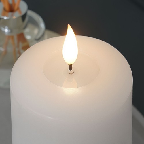 EMBER™ LED Candle Flameless Flickering Signature White Battery Powered 10cm - Picture 7 of 11