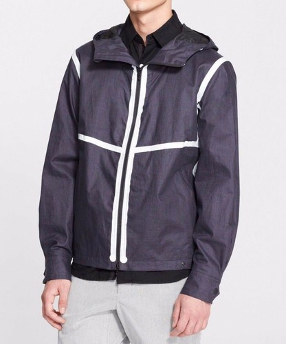 Rag & Bone 'Rickham' Exposed Tape Hooded Jacket Sz M $795 - Picture 2 of 3