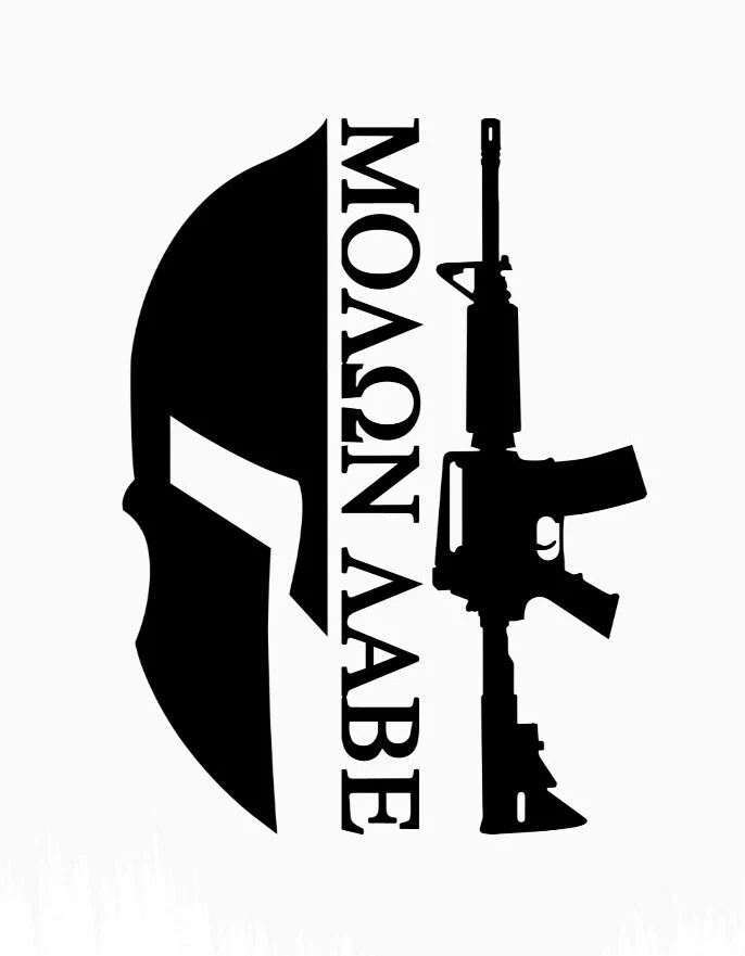 Molon Labe come and take it tactical spartan helmet die cut decal sticker usa - Image 4 of 4