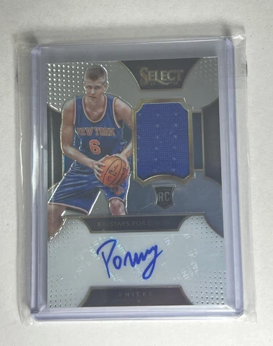 2015-16 Select Kristaps Porzingis Prizm 101/125 Rookie Patch Auto RPA