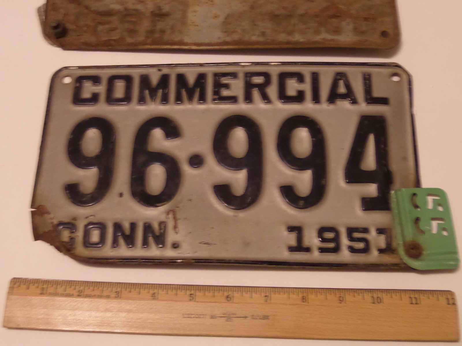 1951 CONNECTICUT COMMERCIAL LICENSE PLATES PAIR 96-994 1955 TAGS | eBay