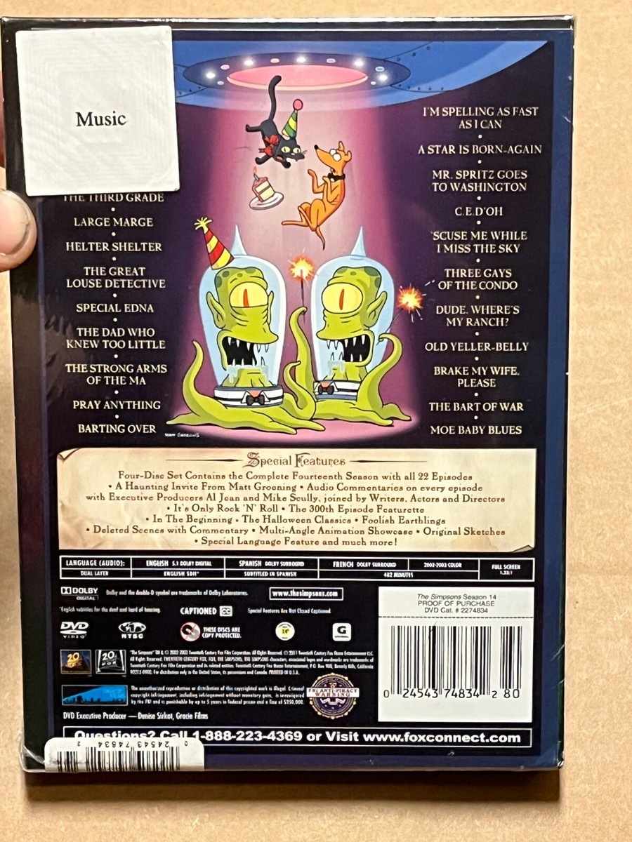 The Simpsons Limited Edition Collectors Box Season 14 Alien