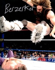 The Berzerker Signed WWF 8x10 Pro Wrestling Promo Photo Wrestler John Nord WWE 2