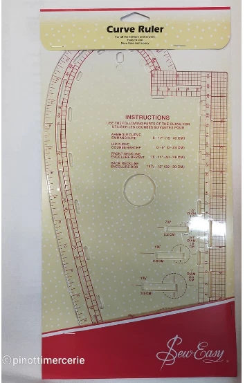CURVILINEO PROFESSIONALE PER SARTORIA CM 35X19 FRENCH CURVE NL4196 CURVILINEE - Imagen 2 de 3