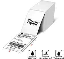 4x6 Thermal Labels Blank Shipping Direct Fanfold for Rollo Zebra Printer 1000 US