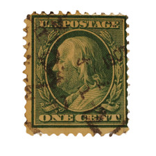 Rare Early 1900s Benjamin Franklin 1 Cent Stamp