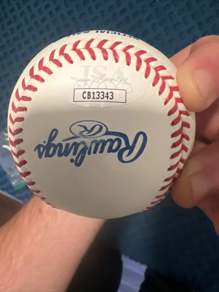 Chipper Jones Atlanta Braves Signed 1995 World Series Logo Baseball-Fanatics - Image 4 of 4