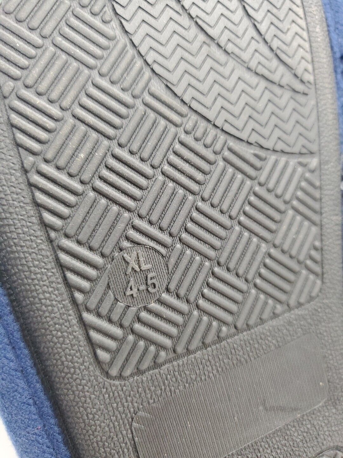 SAOLA Pantofole ragazzo XL 4 5 suola rigida Minecraft gioco scuff plaid verde e blu navy