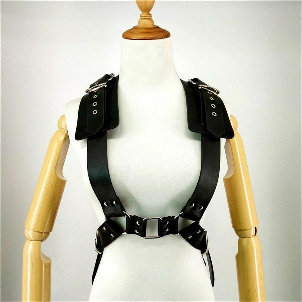 3846 Fashion Punk Waist Belt Leather Harness Body Bondage Chest Straps Amazon.com: Men main image 2