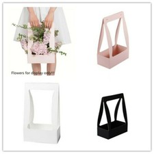 6PCS Portable Flower Basket Folded Paper Flower Packaging Gift Box Wedding Decor