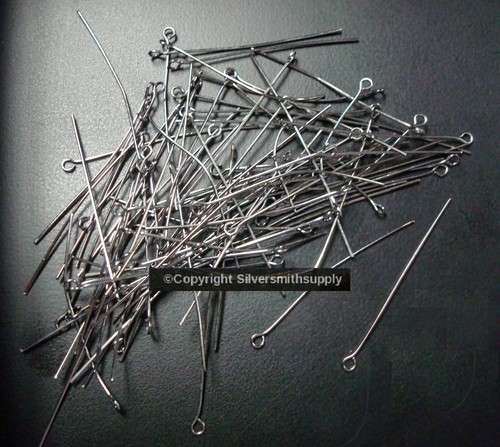 2 In Black Plt 20 Gauge Eye Pins 300pcs Bead Findings Earring Parts - Foto 4