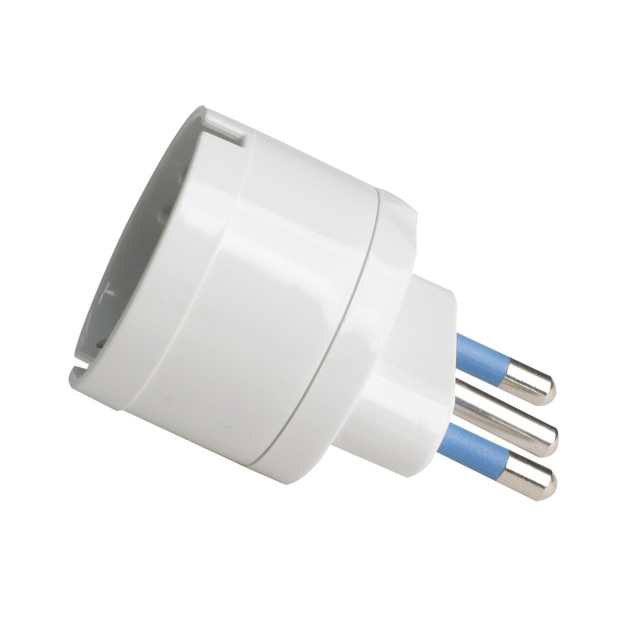 Adattatore Spina Elettrica 2P+T 16A con 1 Presa Ita 10A / Schuko 16A 2P+T 250V M