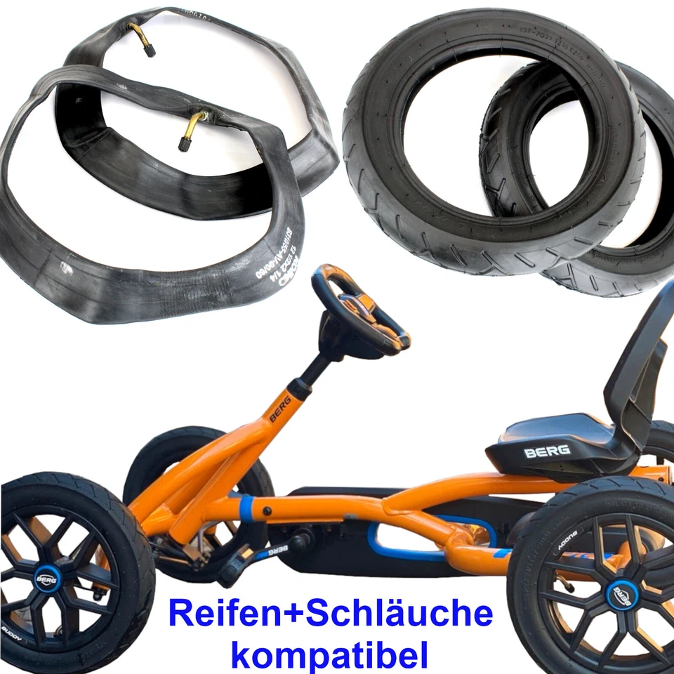 Ersatz Reifen und/oder Schlauch 12.5 Zoll kompatibel mit Berg Buddy GoKart