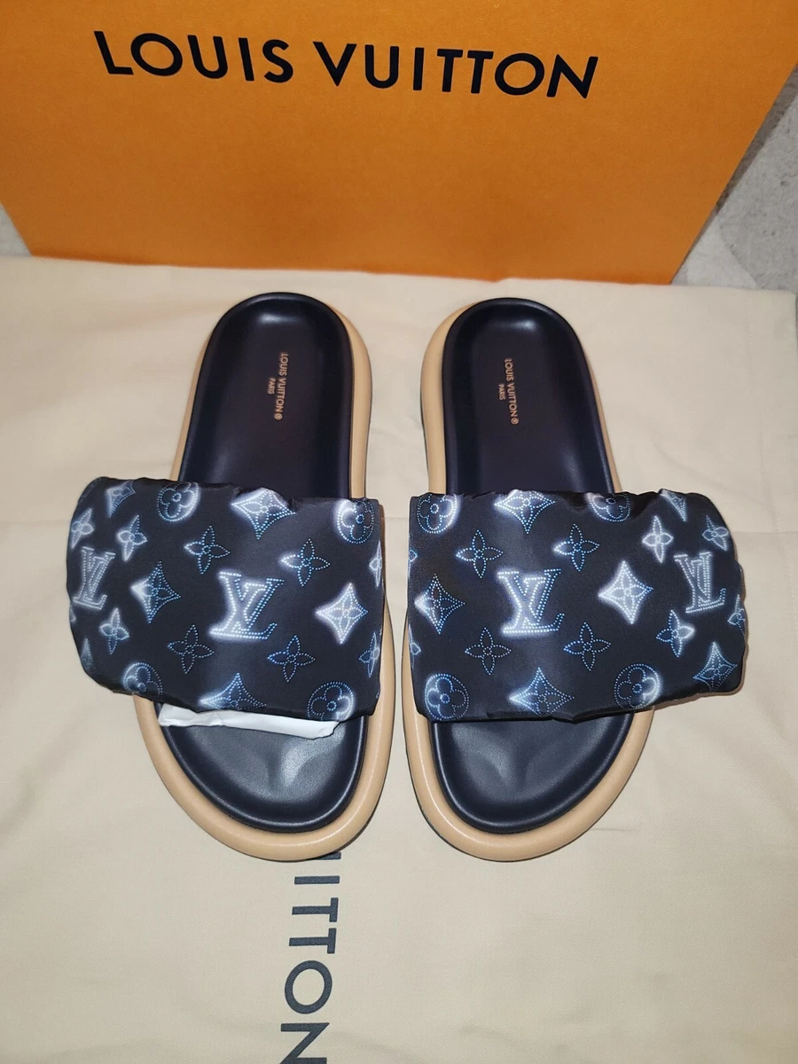 Brand New Louis Vuitton Clogs Size 38 ( Color Navy Blue ) for Sale