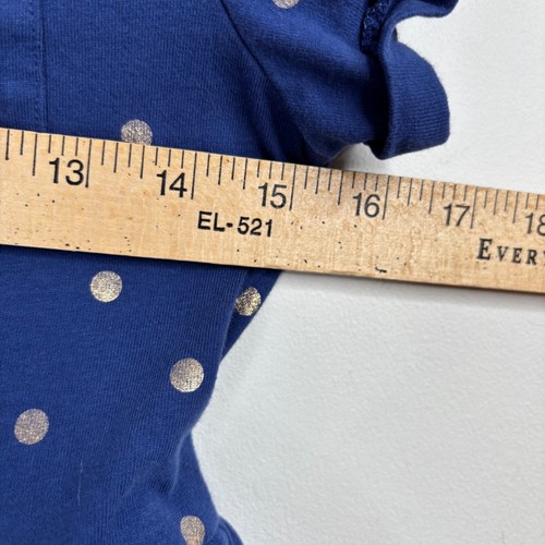 Mini Boden Dress 11-12 Navy Polka Dot Gold Pockets Short Sleeve Nautical Preppy - Bild 9 von 11