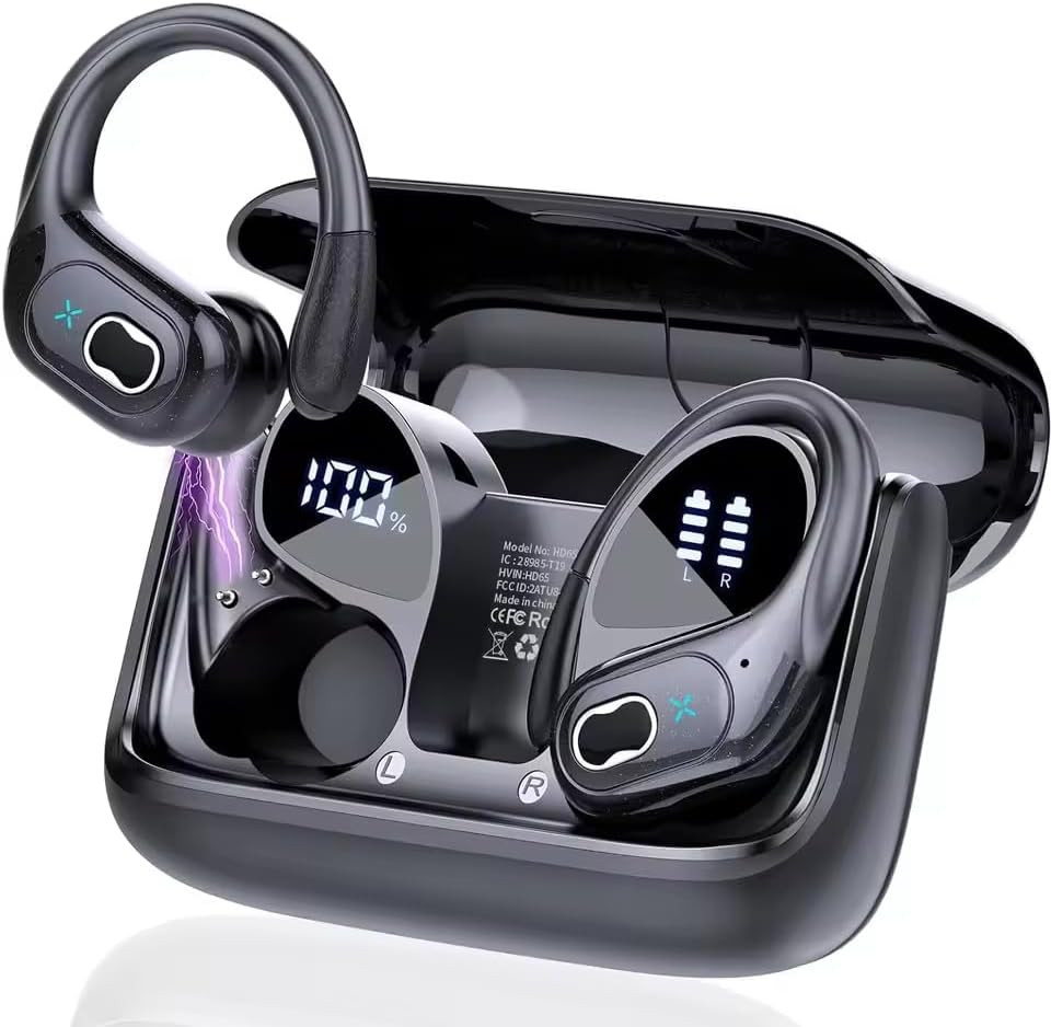 Écouteurs sport sans fil Bluetooth haut de gamme son HiFi S et 75 heures