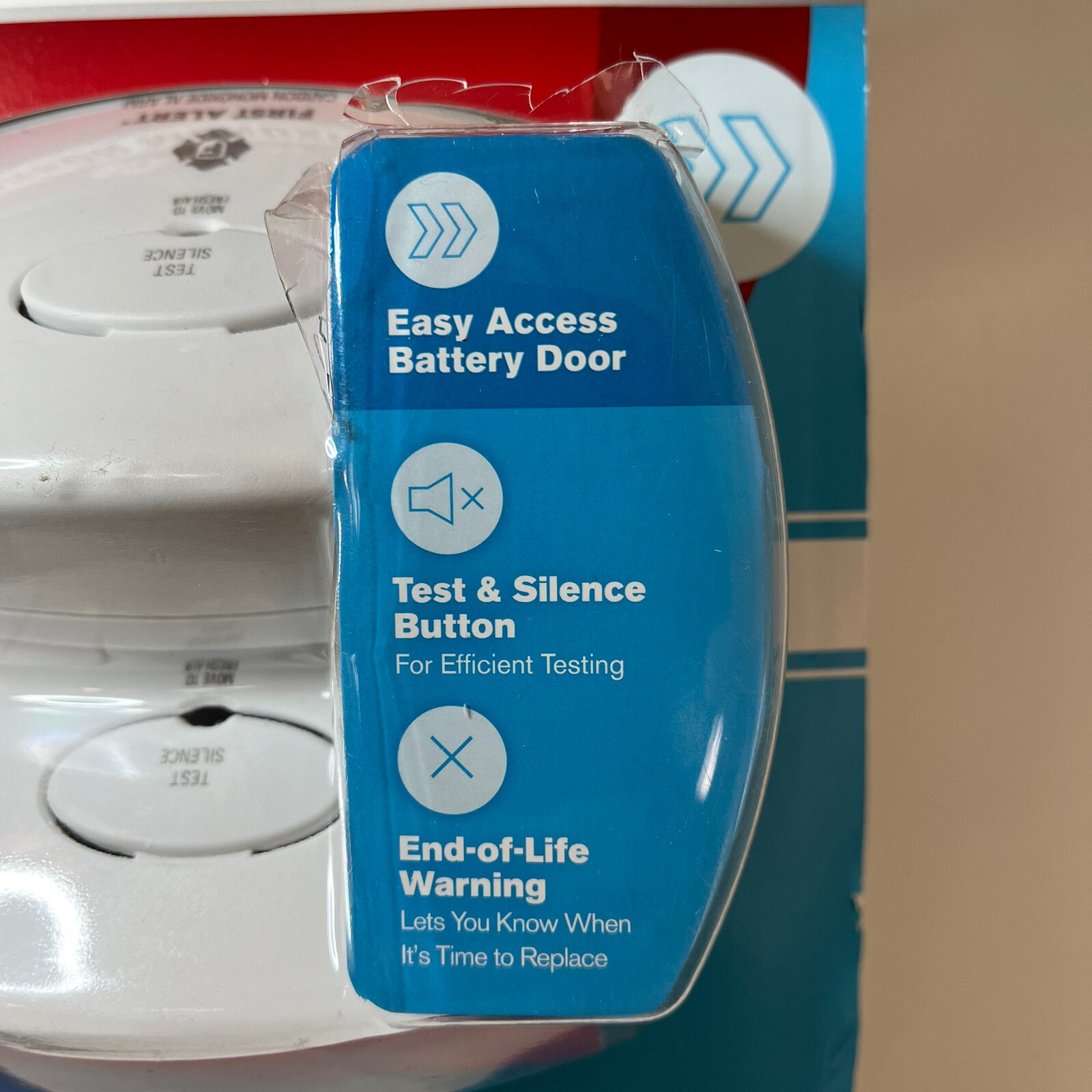 FIRST ALERT Carbon Monoxide Alarm 2 Pack Cat 1039741 Twin Pack Open Box