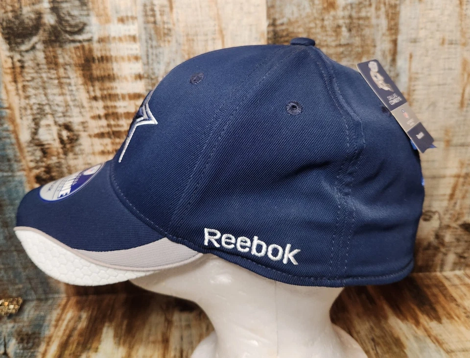 DALLAS COWBOYS NFL EMS REEBOK FLEX-FIT LATERAL AZUL BLANCO GORRA SOMBRERO NUEVO ADULTO S M Foto 4 de 4