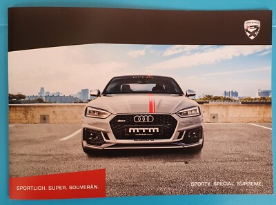 mTm Prospekt ''SPORTY. SPECIAL. SUPREME.'' über Audi u. Bentley Tuning (neuwertig)