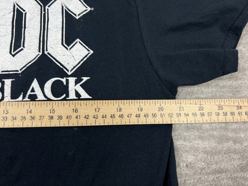 AC/DC Shirt Adult Mens Large Black Back in Black Tee Shortsleeve NWT - Picture 6 of 12
