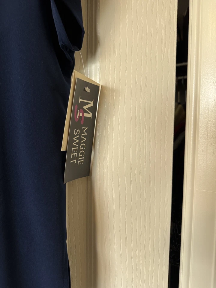 Blusa Maggie Sweet Abotonada Manga Corta Talla L Gran Regalo EE. UU. Azul Real Nueva con Etiquetas Foto 3 de 4