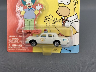ミニカー HOTWHEELS JOHNNYLIGHTNING the simpsons Johnny Lightning Chief Wiggum's Police Cruiser The Simpsons