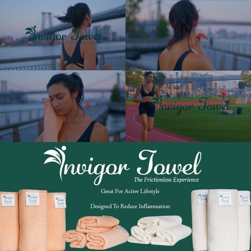 Skincare Sports recovery towel New Design by invigor products