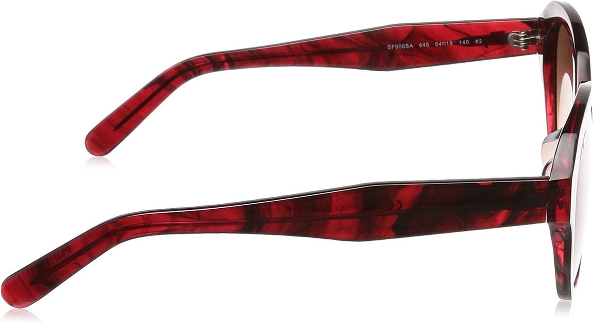 FERRAGAMO サングラス SF906SA-645 RED STRIPED Sunglasses FERRAGAMO SF 906 SA 645 Striped Transparent Red