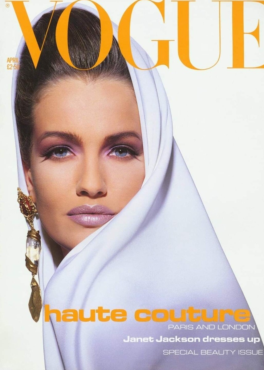VOGUE Magazine: April 1991, Karen Mulder, Janet Jackson. | eBay UK