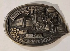 Midwest Central RR 25 Year Belt Buckle